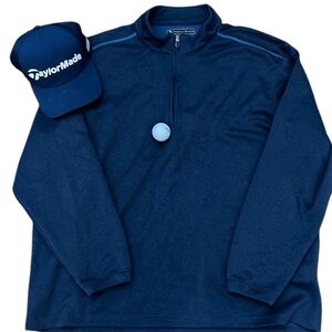 Men’s EUC Pebble beach golf performance 1/4 zip jacket Sz XXL